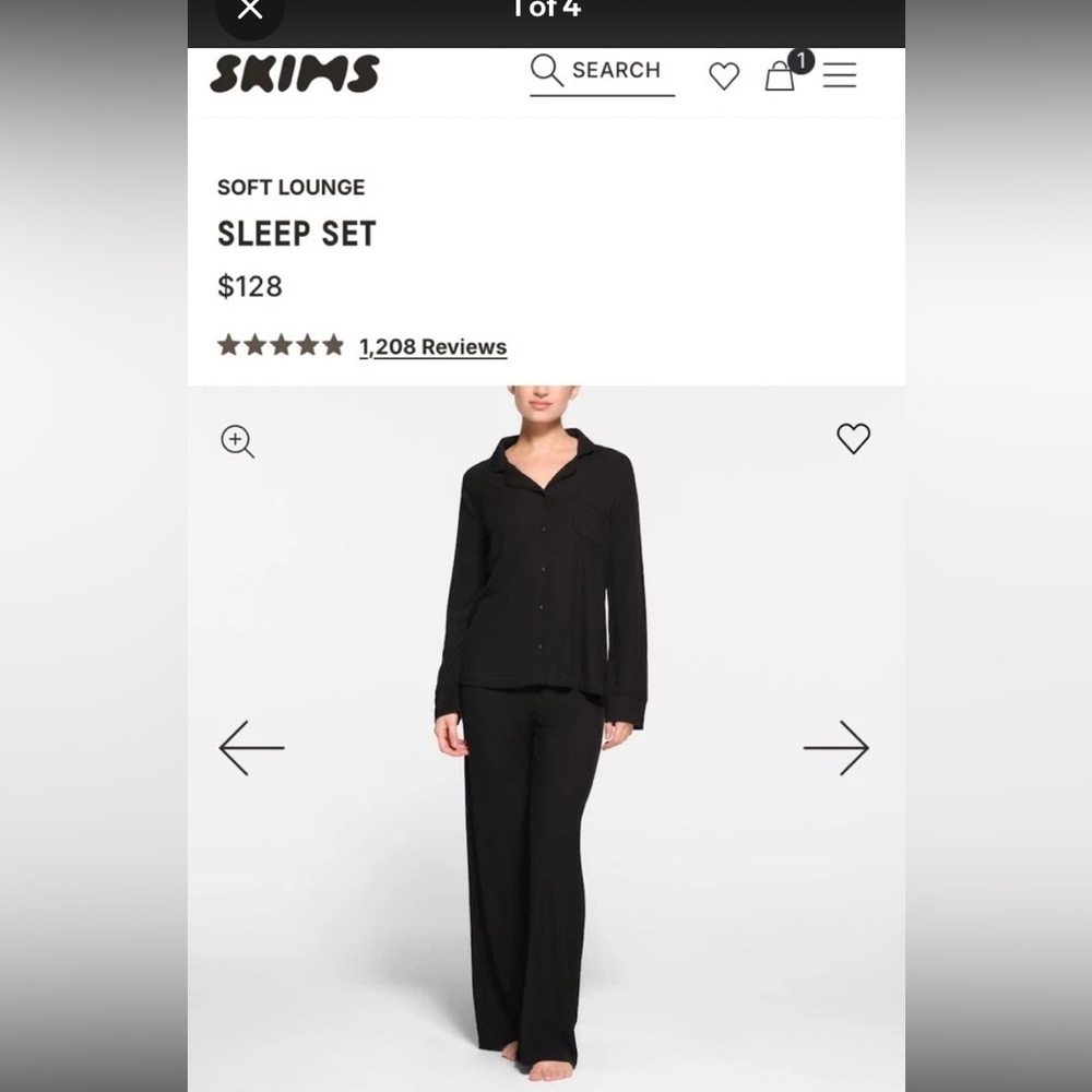 SKIMS soft lounge sleep set SIZE M
